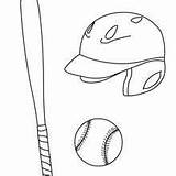 Pelota Bateador Batea Beisbol Umpire sketch template