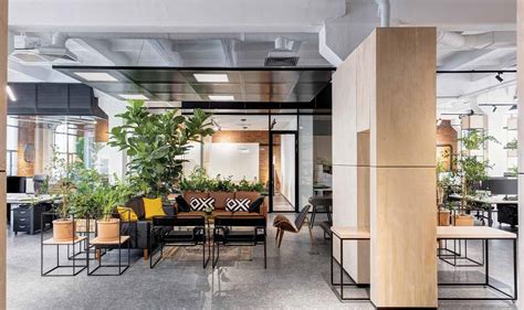 top  features   modern office interior design  singapore  greeen