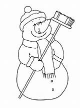 Sneeuwpop Schneemann Kleurplaten Malvorlage Maak Persoonlijke Stimmen sketch template