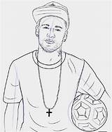 Neymar Messi Suarez sketch template