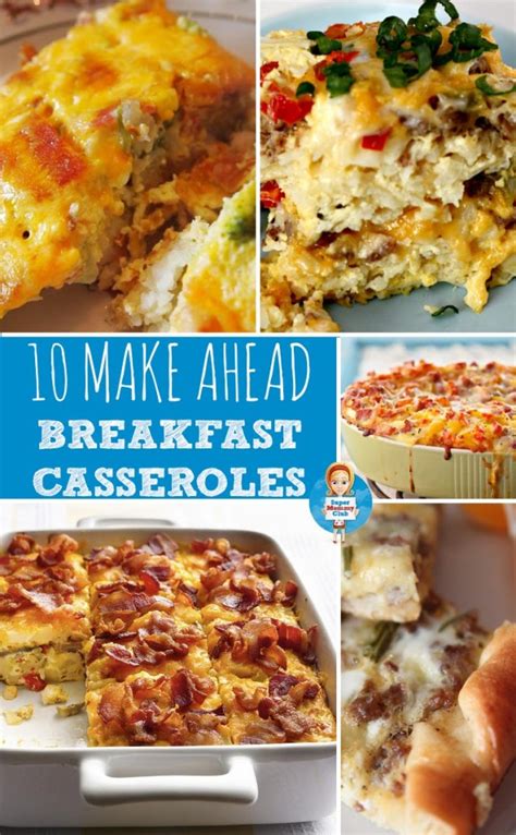 10 make ahead breakfast recipes and a pin it party your
