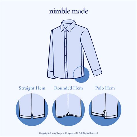 understanding hem   shirt  types  hems  men nimble