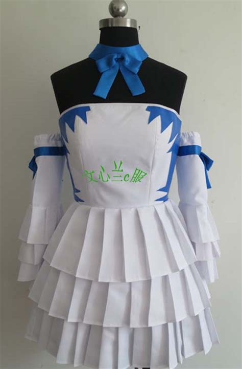 2016 custom made fairy tail lucy heartfilia white dress cosplay costume