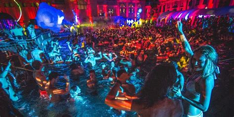 budapest bath party rager ancient thermal spa business insider