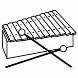 Xylophone Coloring Clipart Drawing Clip Cliparts Library Clipartbest sketch template