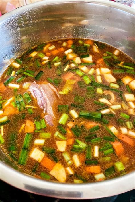 Instant Pot Beef Soup With Vegetables The Bossy Kitchen