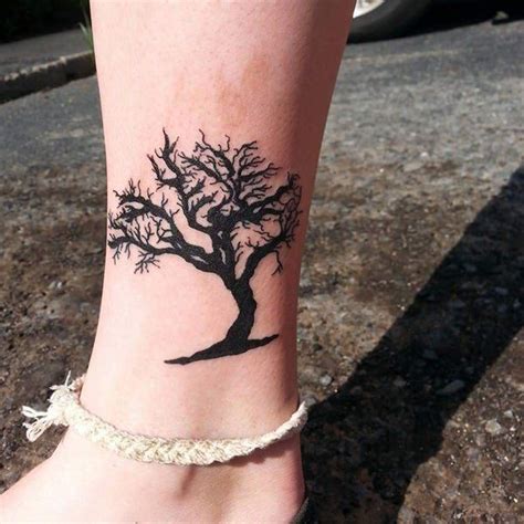 Pin By Leigh Clendenen On Tattoos Oak Tree Tattoo Tree Tattoo Ankle