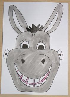 donkey mask   printable template  kids