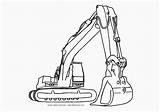 Excavator Hydraulic sketch template