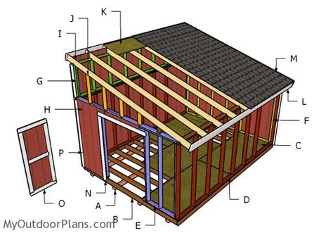 doors   lean  shed plans myoutdoorplans
