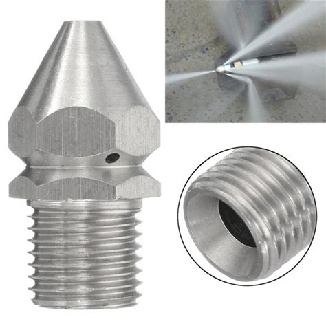 cleaning nozzle high pressure washer drainsewer cleaning jetter nozzle stainless steel