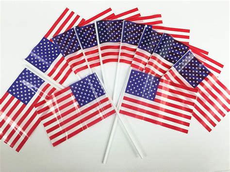 giftexpress pack   small plastic american flags  inchsmall