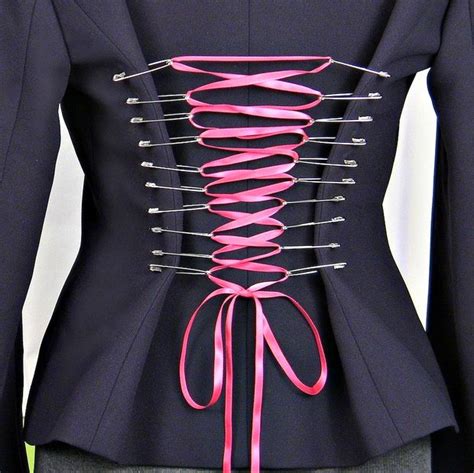 safety pin corset diy fashion diy corset fashion