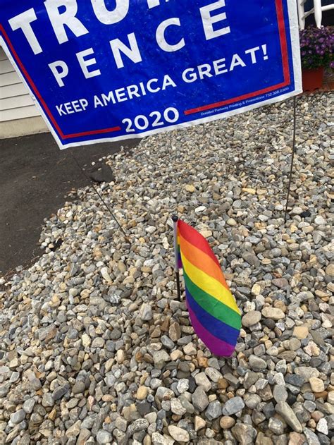 my lesbian friend put a gay flag in front of their dad s
