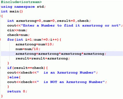 find armstrong number    logic explanation  code dry run