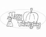 Thanksgiving Happy Coloring Pages Print Kids sketch template