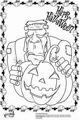 Coloring Frankenstein Halloween Pages Printable Color Kind Getcoloringpages Electricity People Book Choose Board Cartoon sketch template