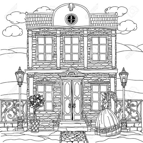 victorian houses coloring pages coloring home