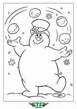 Coloring Frosty Snowman Snowball Playing Pages Snow Tsgos Ball Christmas Choose Board Printable Kids sketch template