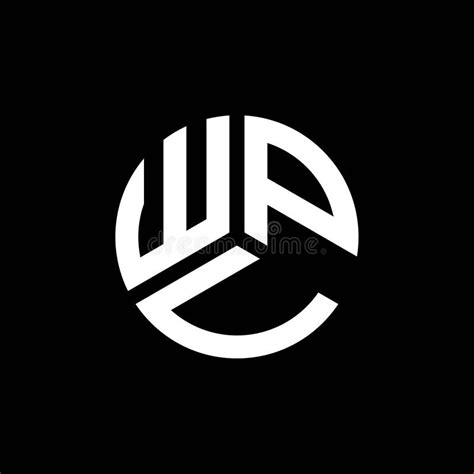 wpu letter logo design  black background wpu creative initials letter logo concept stock