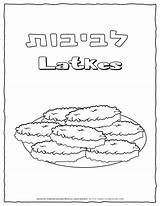 Latkes Planerium Hanukkah sketch template