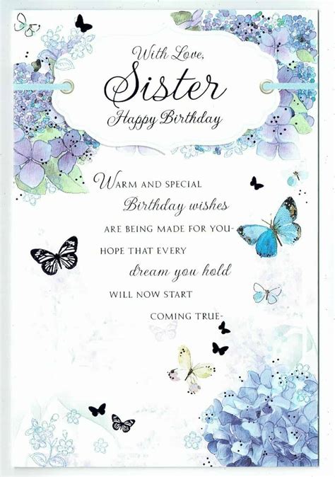 Free Printable Birthday Cards For Sister Printable Templates