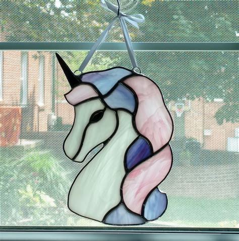 Stained Glass Unicorn Coloring Page Free Printable Coloring Pages