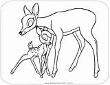 Bambi Coloring Mother Pages His Disneyclips sketch template