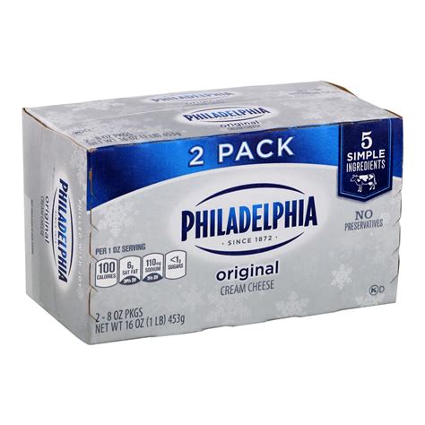 philadelphia original cream cheese 8 oz shop cheese at