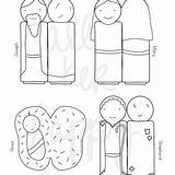 Nativity Finger Puppets sketch template