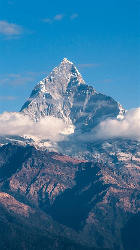 himalayas wallpaper  mountain peak clouds mountains