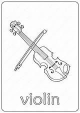 Violin Coloringoo Violins sketch template