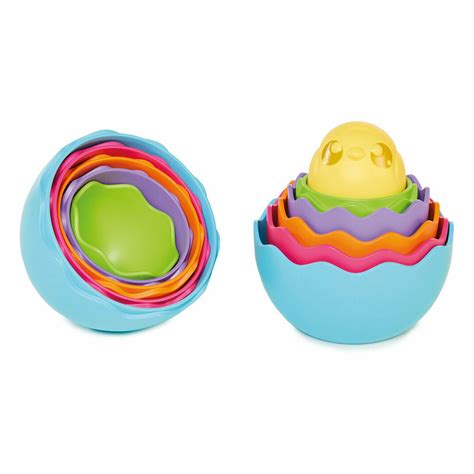 tomy hide squeak nesting eggs babytoddlers educational stacking toys