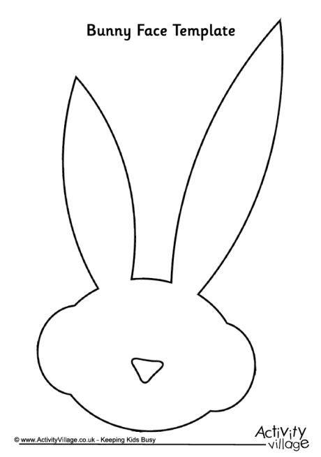bunny face template