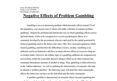 gambling essay custom essays research papers term