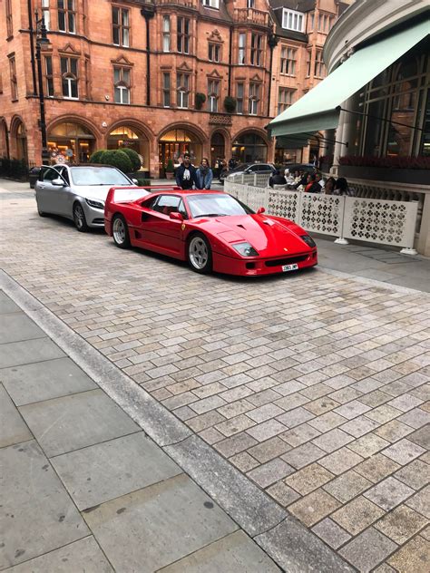 [ferrari f40] in mayfair london obviously 🙄 spotted