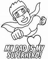 Father Template Superdad sketch template
