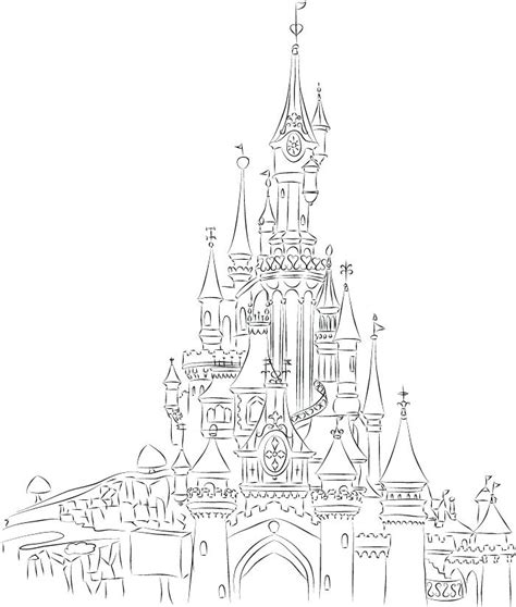 cinderella castle coloring pages  getcoloringscom  printable