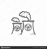 Nuclear Power Plant Drawing Sketch Drawn Icon Hand Vector Getdrawings sketch template