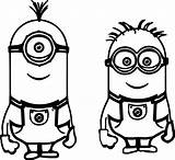 Minion Coloring Pages Minions Printable Print Kids Drawing Cute Despicable Cartoon Choose Board sketch template