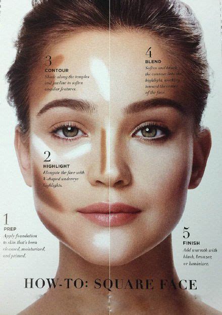 oval face makeup contour makeup square face makeup
