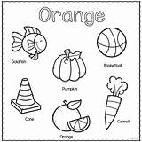 Orange Color Printable Activities Preschool Week Kindergarten Toddlers Worksheets Coloring Pages Pre Colors Drawing Objects Colour Colouring Teacherspayteachers Printables Red sketch template