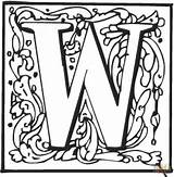 Letter Coloring Pages Ornament Alphabet Supercoloring Ornaments English Letters sketch template