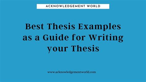 thesis examples   sample  writing  thesis