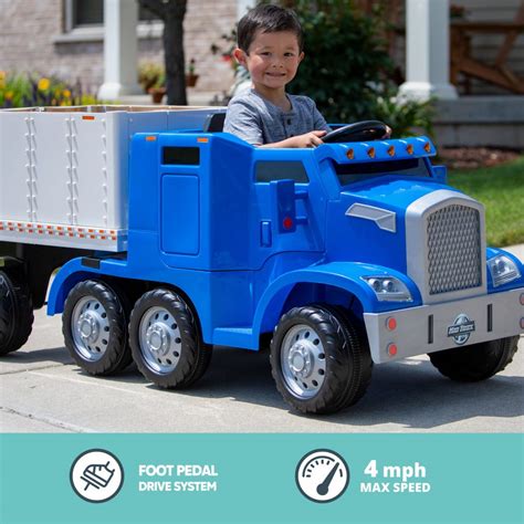 power wheels semi truck  trailer dreferenz blog