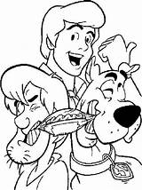 Scooby Doo Coloring Pages Printable Cartoon Book Colouring Characters Coloriage Kids Daphne Velma Print sketch template