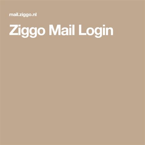 ziggo mail login tv meubels