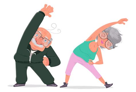 Exercises For The Elderly Stock Illustration Download Image Now Istock