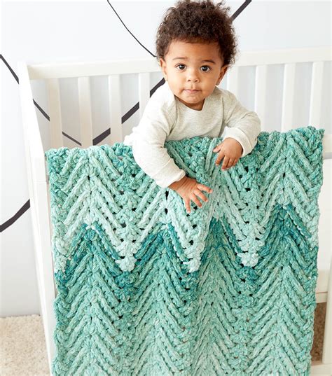 bernat baby blanket dappled ridged crochet baby blanket