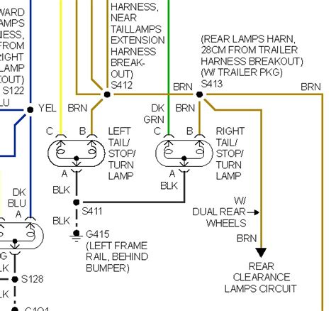 chevrolet brake light switch wiring diagram
